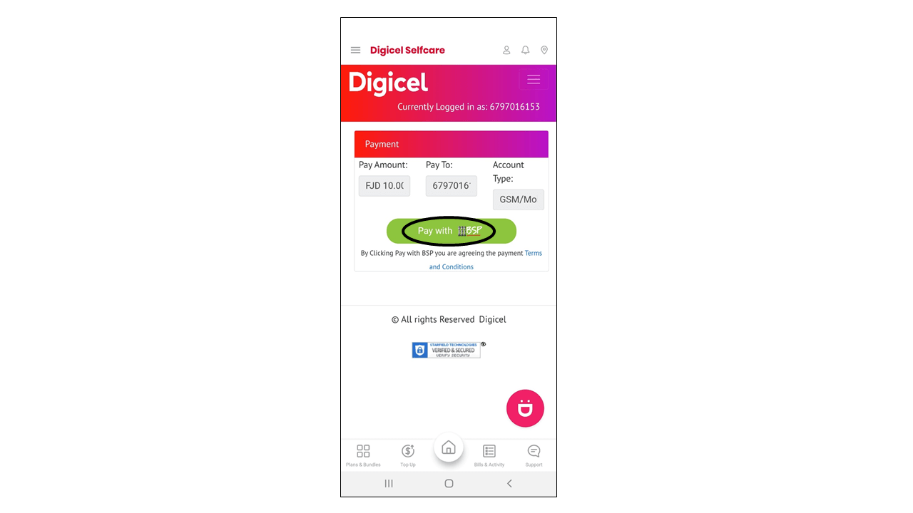 MyCash BSP Topup instructions - Image 5