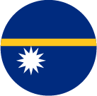 Nauru flag circle icon