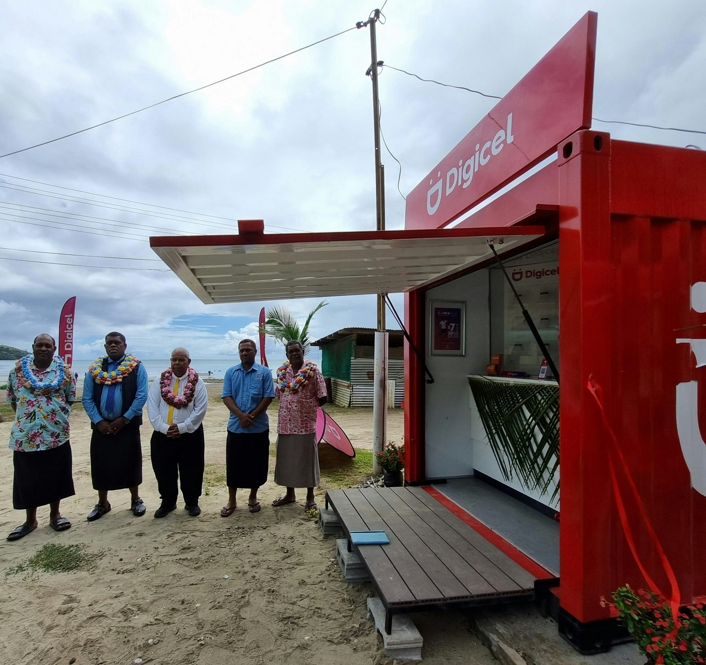 Digicel Fiji opens a brand new kiosk in Kadavu